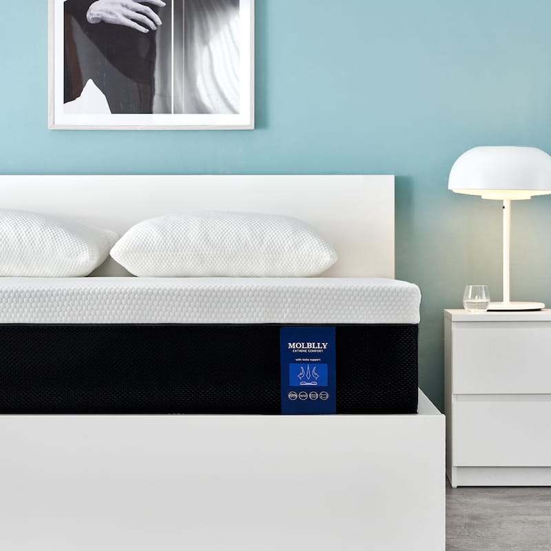 Molblly Mattress 8" Size Gel Memory Foam Mattress with More Comfortable - Queen