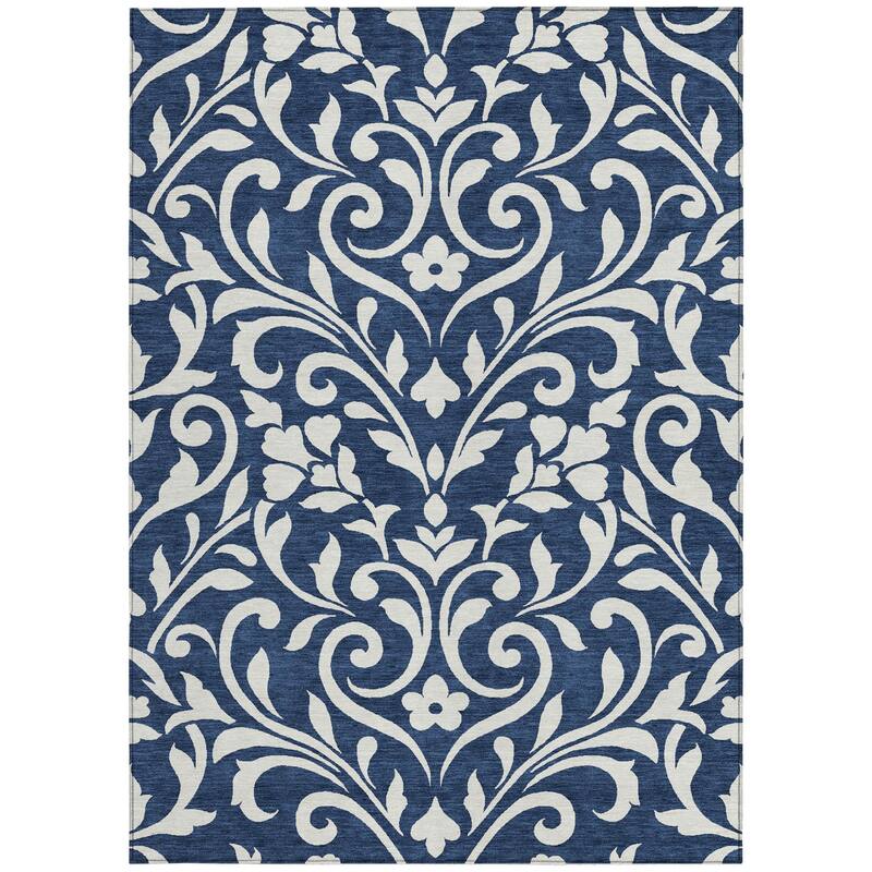 HomeRoots Floral Transitional Rectangle Outdoor Rug