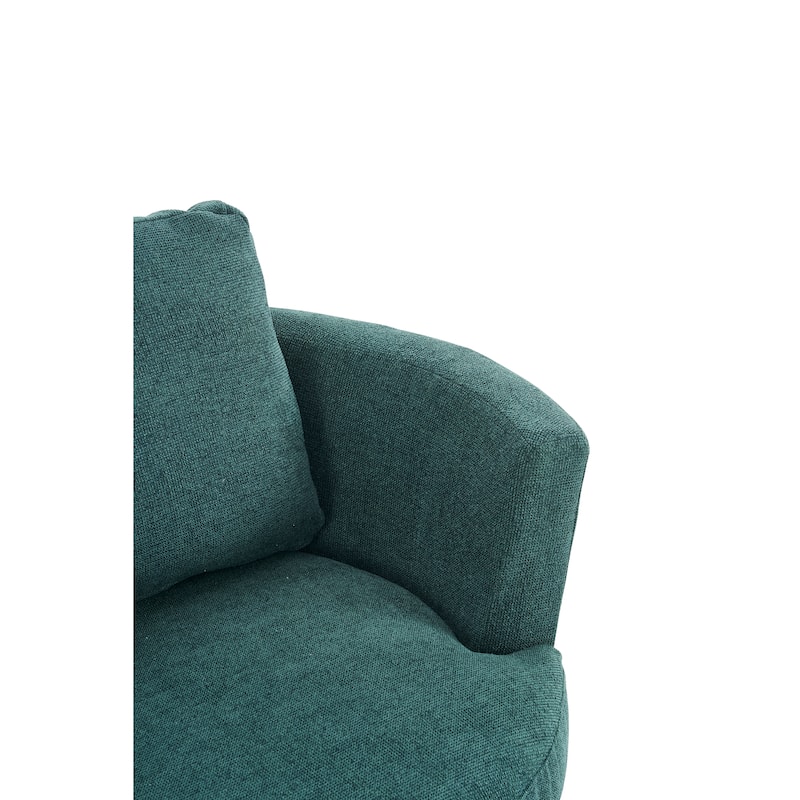 29.5" Polyester Swivel Arm Chair