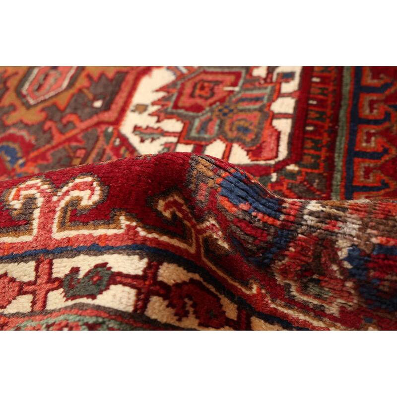 ECARPETGALLERY Hand-knotted Sarabi Dark Red Wool Rug - 7'10 x 11'3