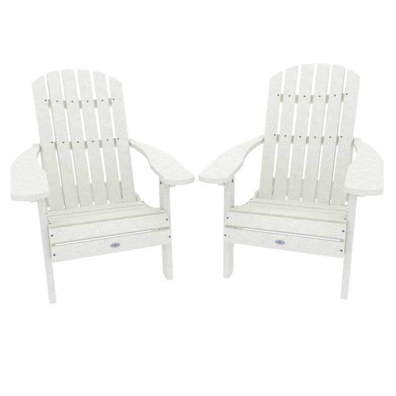 BAHIA VERDE OUTDOORS Cape Folding and Reclining Adirondack Chair Set - Coconut White