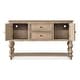 preview thumbnail 11 of 9, Furniture of America Trenden Modern Farmhouse Solid Wood 2-Drawer Storage Server