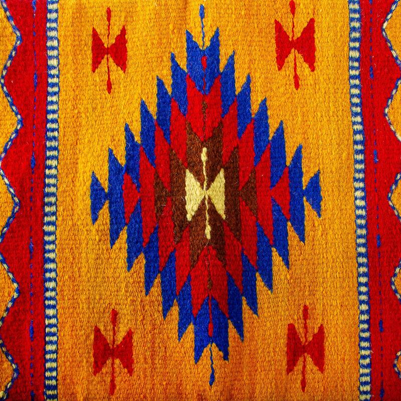 Novica Handmade Diamond Tradition Wool Cushion Cover