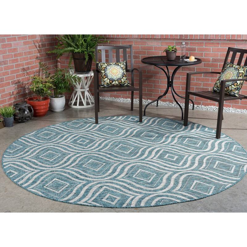 Colonnade Modern & Contemporary Abstract Indoor/Outdoor Area Rug