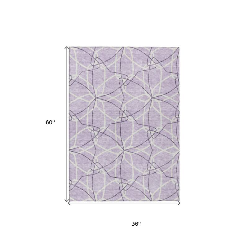 HomeRoots Geometric Modern Rectangle Outdoor Rug