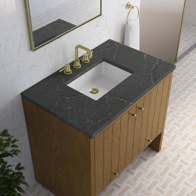 James Martin Vanities 435-V36-3PBL Hudson 36" Free Standing Single