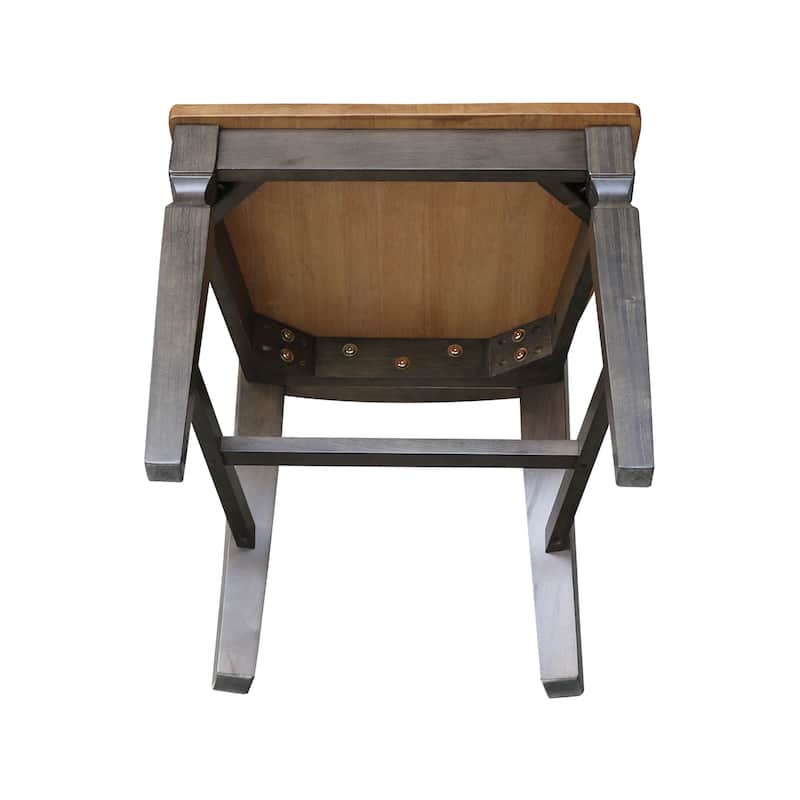 Vista Ladderback Solid Wood Dining Chairs - Set of Two