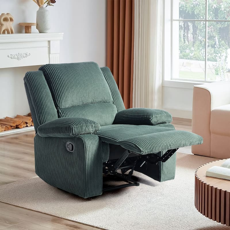 Corduroy Adjustable Recliner Chair Sofa for Living Room