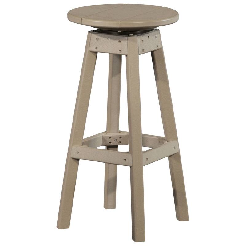 Poly Lumber Bar Stool - Weatherwood