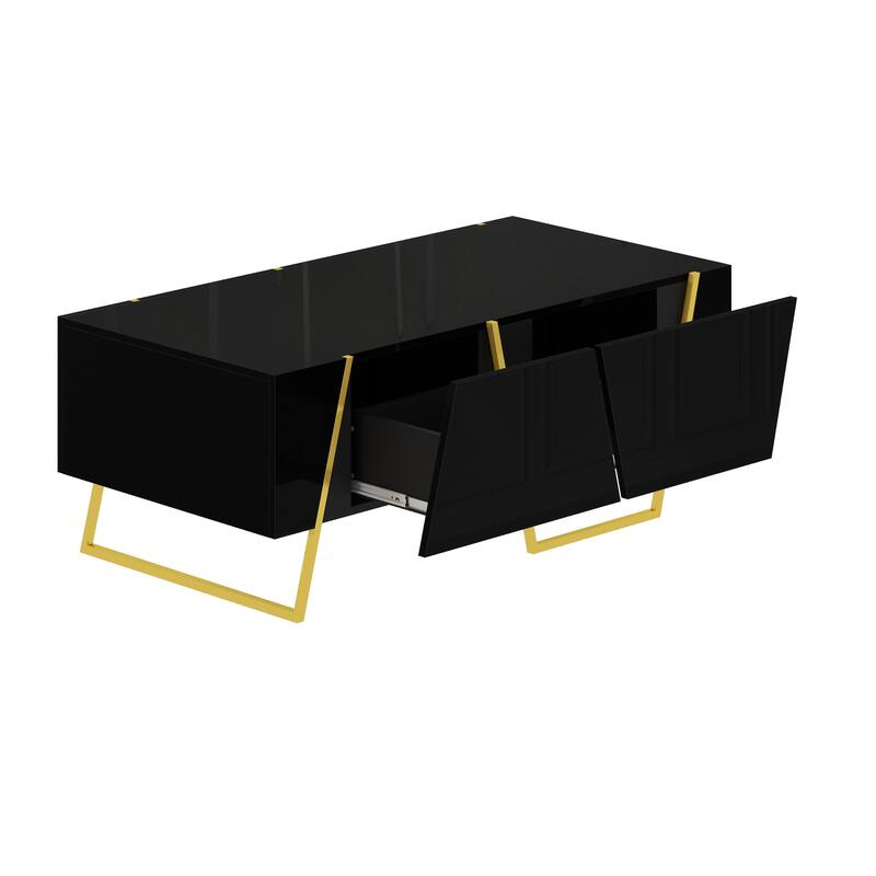 Modern Rectangular High Gloss Coffee Table