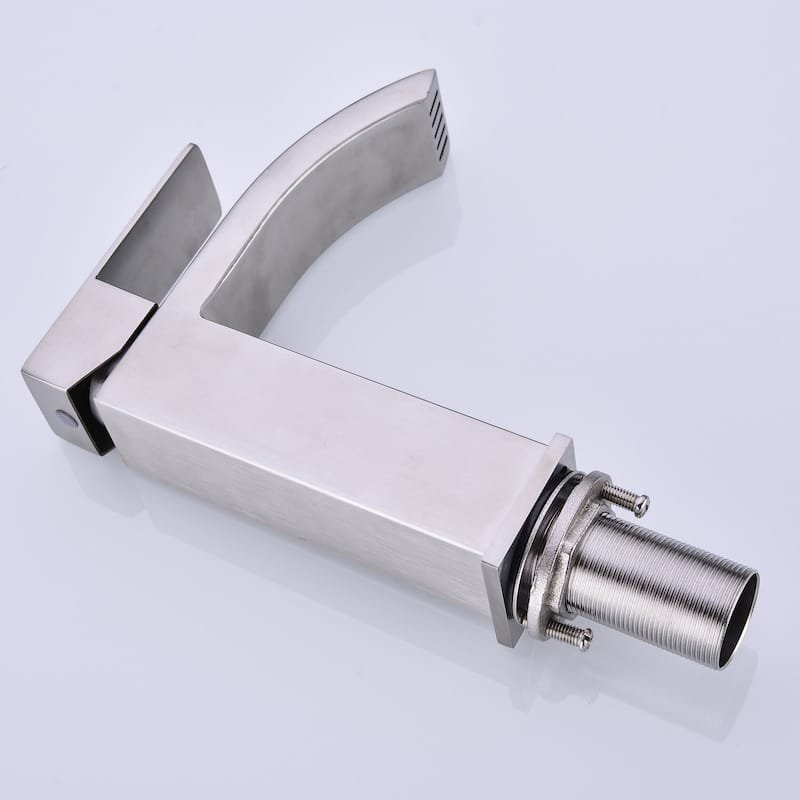 Single lever modern style waterfall spout faucet