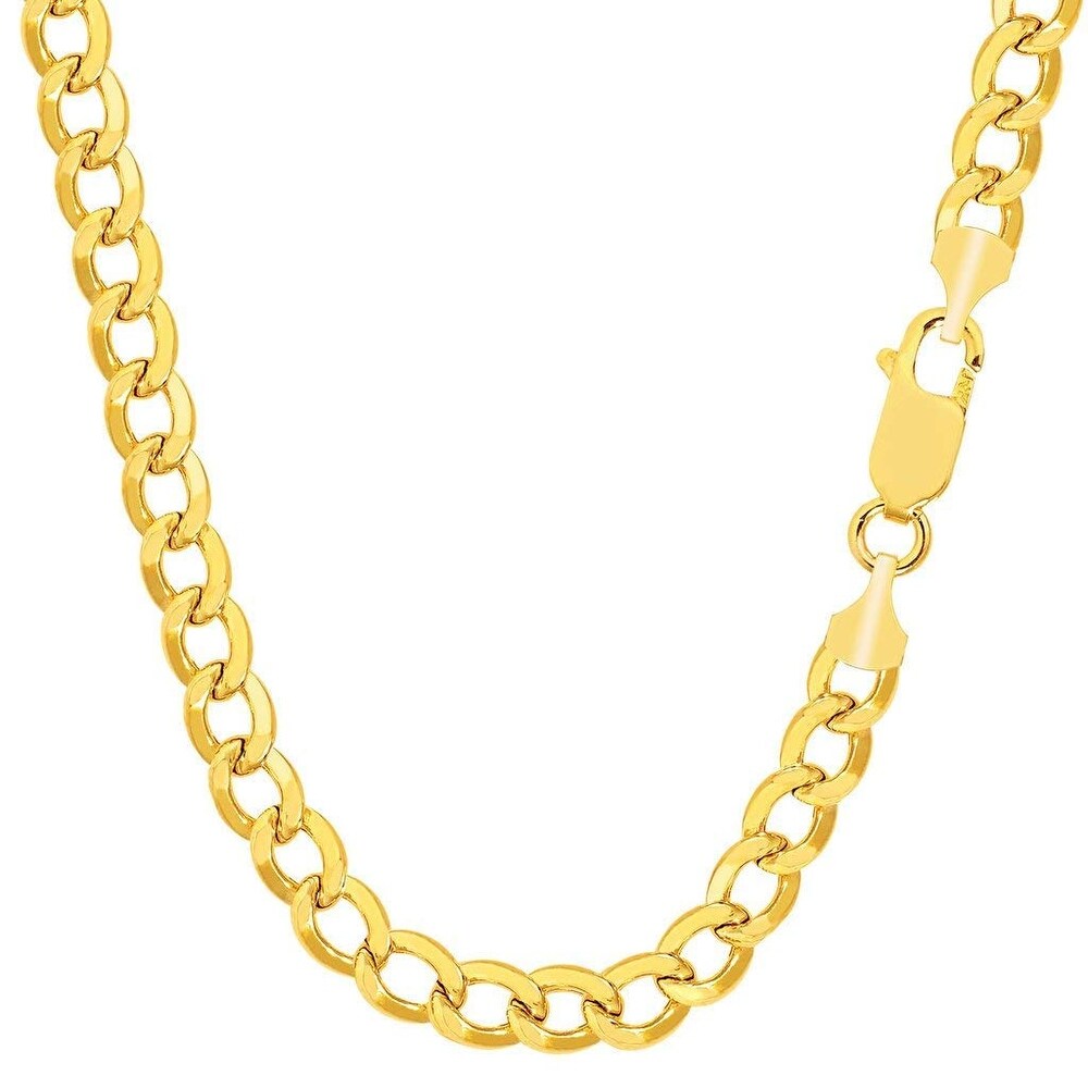 ONSALE 17.5INCH 18K Yellow Gold Necklace 1.1mm Classic O Link Chain Necklace