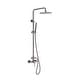 preview thumbnail 18 of 58, Outdoor 10 Inch Round Rain Shower Set with Handheld Shower (Adjustable Slider) Gun Gray