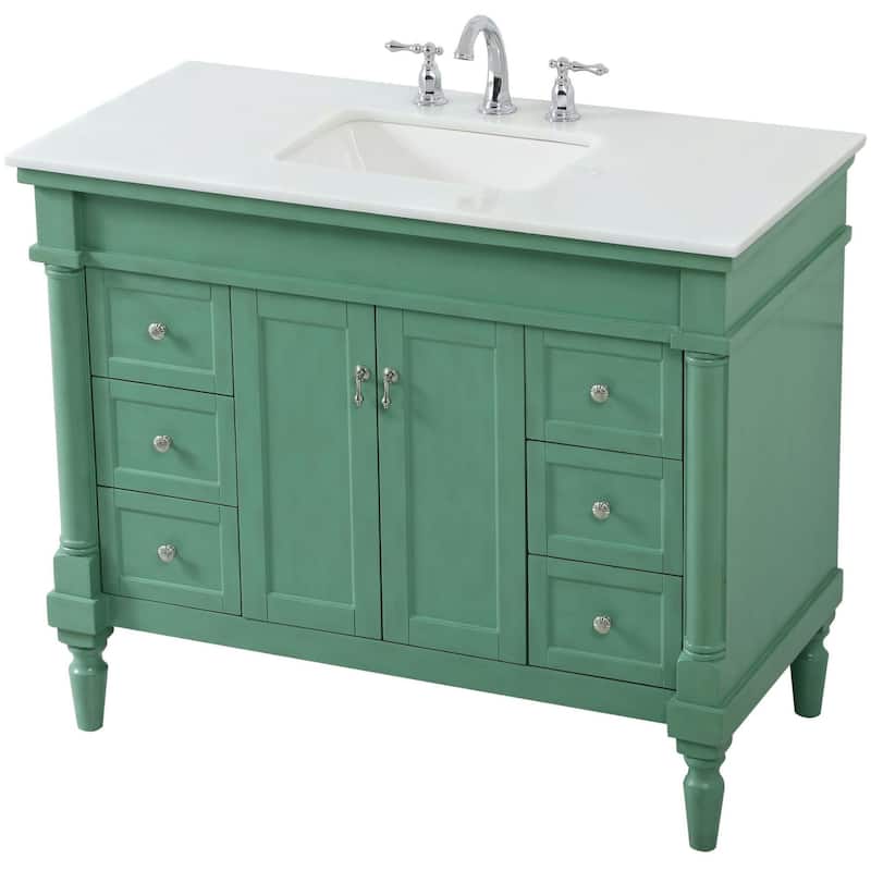 Elegant Lighting VF13042-VW Lexington 42" Free Standing Single Basin