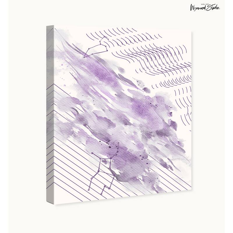 Wynwood Studio Canvas Astronomy and Space Constellation in Order Purple Modern & Contemporary Wall Art Canvas Print