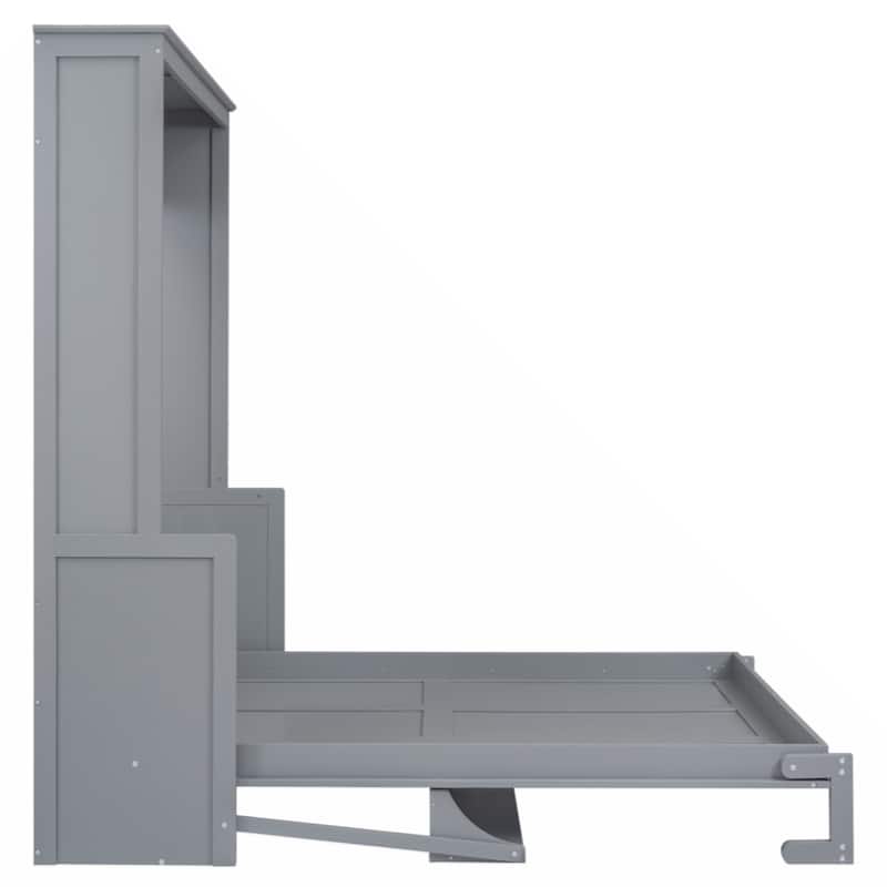 Queen Size Murphy Bed with a Shelf