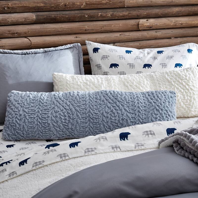 G.H. Bass & Co. Cable Knit Pinsonic Sherpa Decorative Pillow