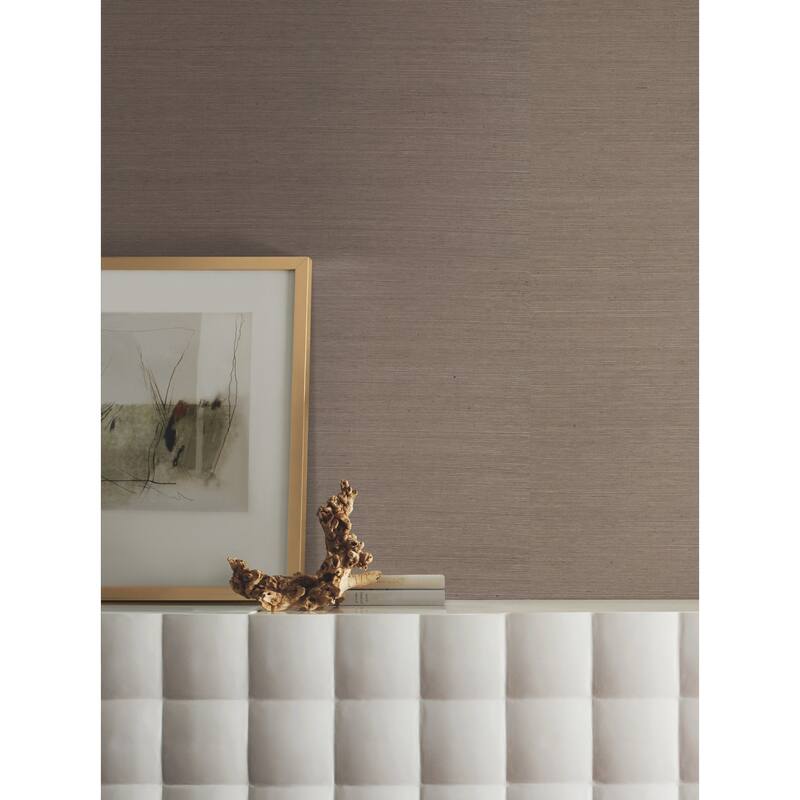 York Wallcoverings Sisal Grasscloth Brown Wallpaper