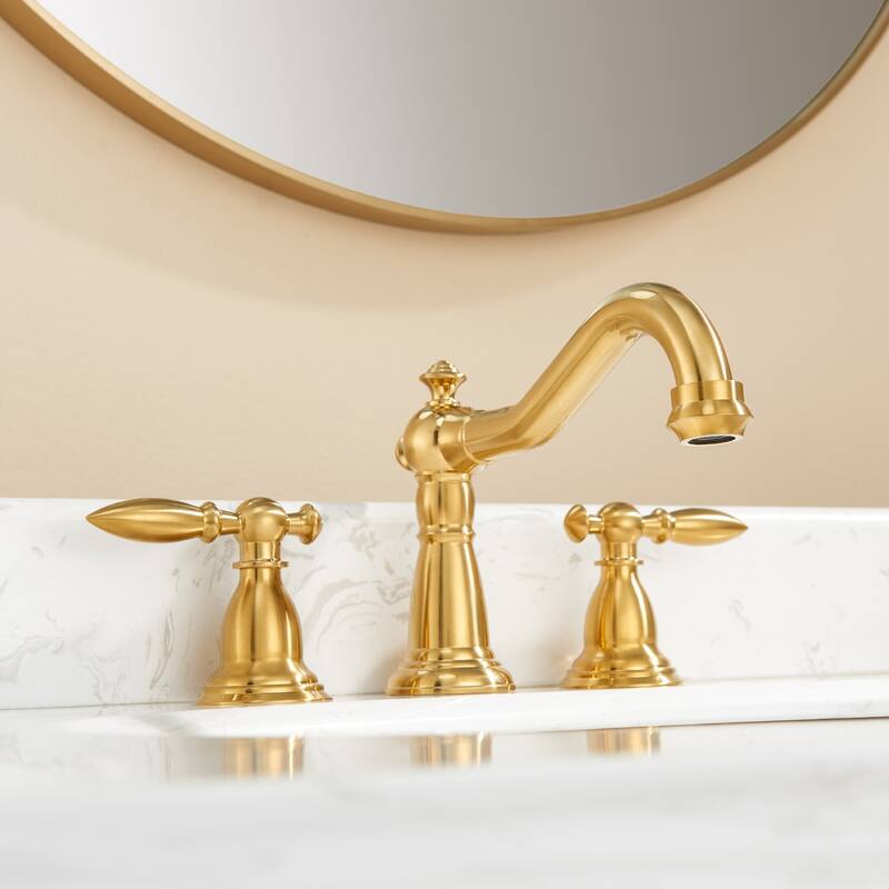 Corella Widespread Bathroom Basin Sink Faucet