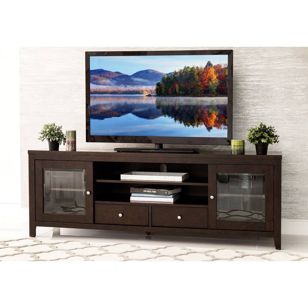 Abbyson Charleston Solid Wood 72-inch TV Console