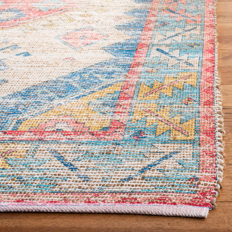 SAFAVIEH Handmade Saffron Miesha Modern Tribal Cotton Rug