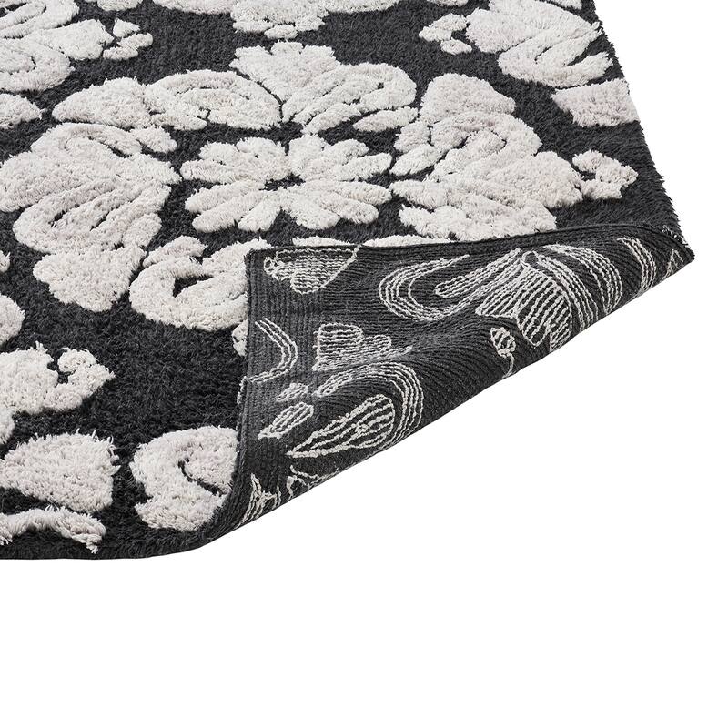 Better Trends Medallion Collection 100% Cotton 3-Pc Set Bathroom Rugs-Soft & Super Absorbent, Non-Skid Latex, Machine Washable