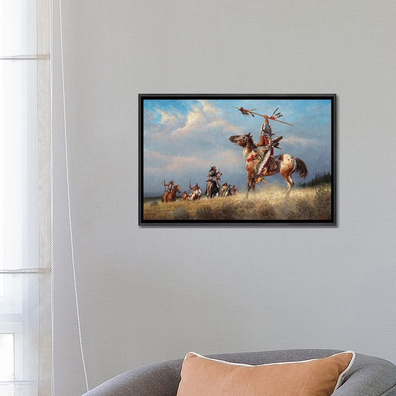 iCanvas "Gathering The Eagles" by Joe Velazquez Framed
