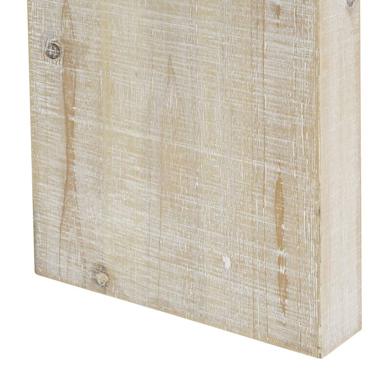 Wood Console Table with Curved Edge