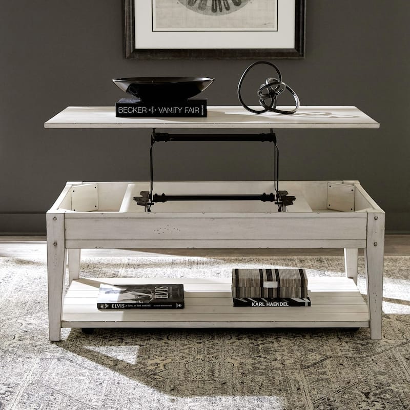 Liberty Furniture Lake House Lift Top Cocktail Table, Optional End Tables