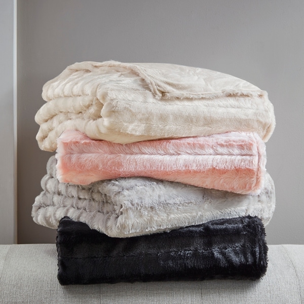 York Faux Fur Weighted Blanket by Beautyrest As Is Item Bed Bath Beyond 34673620
