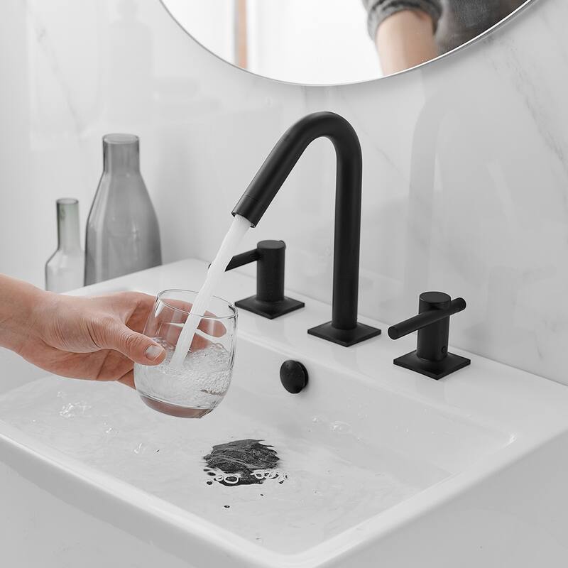 Two-Handle Faucet with Pop-Up Spout