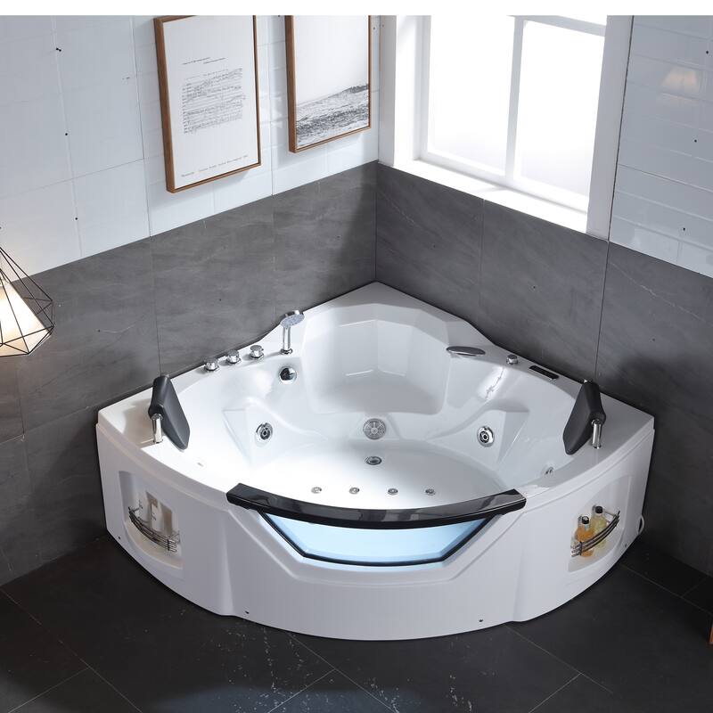 A&E Bath Shara 61-inch Freestanding Jetted Tub