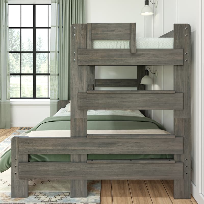 Max and Lily Farmhouse Twin XL over Queen Bunk Bed