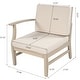 preview thumbnail 85 of 86, Christopher Knight Home - Outdoor Patio Conversation Set, Acacia Wood Frame, Cushions & Slatted Coffee Table