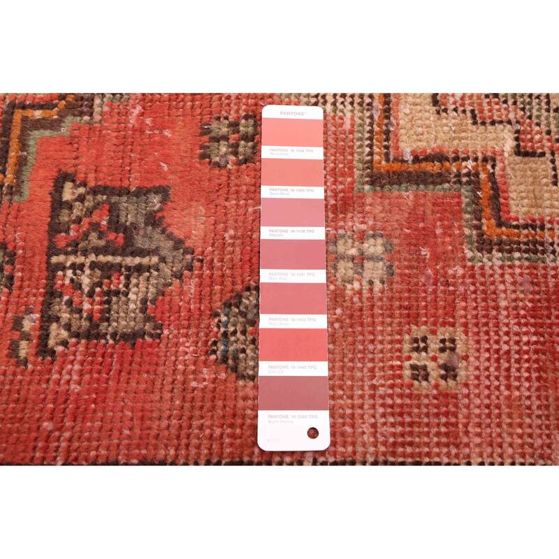 ECARPETGALLERY Hand-knotted Antalya Vintage Red Wool Rug - 2'10 x 9'4