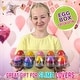 preview thumbnail 6 of 4, GirlZone Egg-Citing Squashy Delights, 10 Prefilled Easter Eggs with DIY Slime, Clay, Unicorn Squishy & Charm