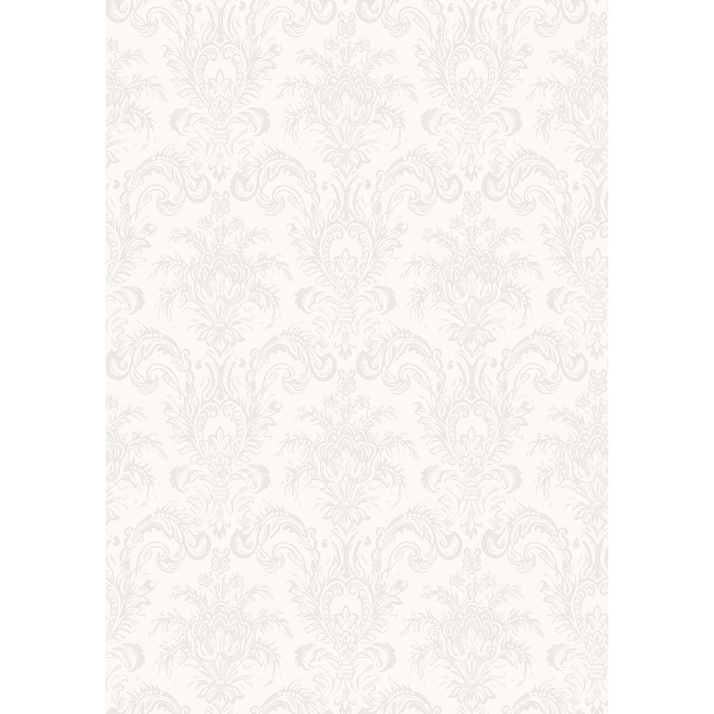 Galerie Wallcoverings Classic Italian Collection Embossed Classic Damask Vinyl on Non-woven Matte Wallpaper Roll