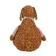 preview thumbnail 2 of 3, Mina Victory Plush Lines Plush Dog 22" x 26" Brown Indoor - 22" x 26"