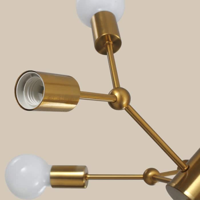 8-Light Dimmable Modern Sputnik Sphere Chandelier