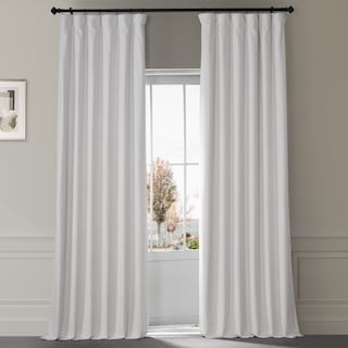 Exclusive Fabrics Signature Plush Velvet Hotel Blackout Curtains (1 Panel) - Luxury Soft Drapery for Light Control & Elegance