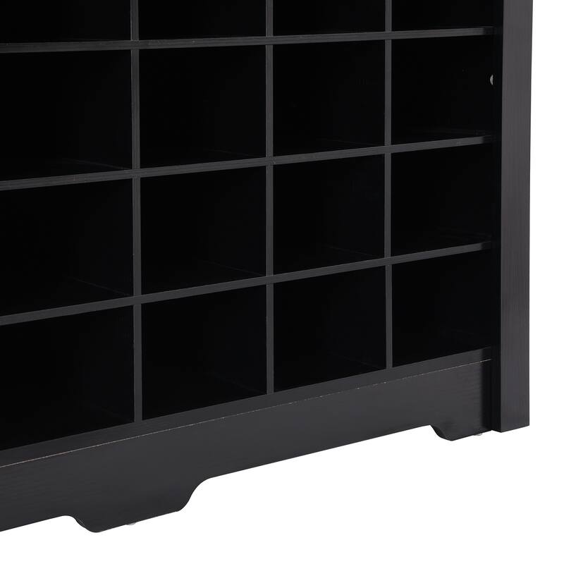 Modern Shoe Cabinet with Curved Base, Versatile Sideboard