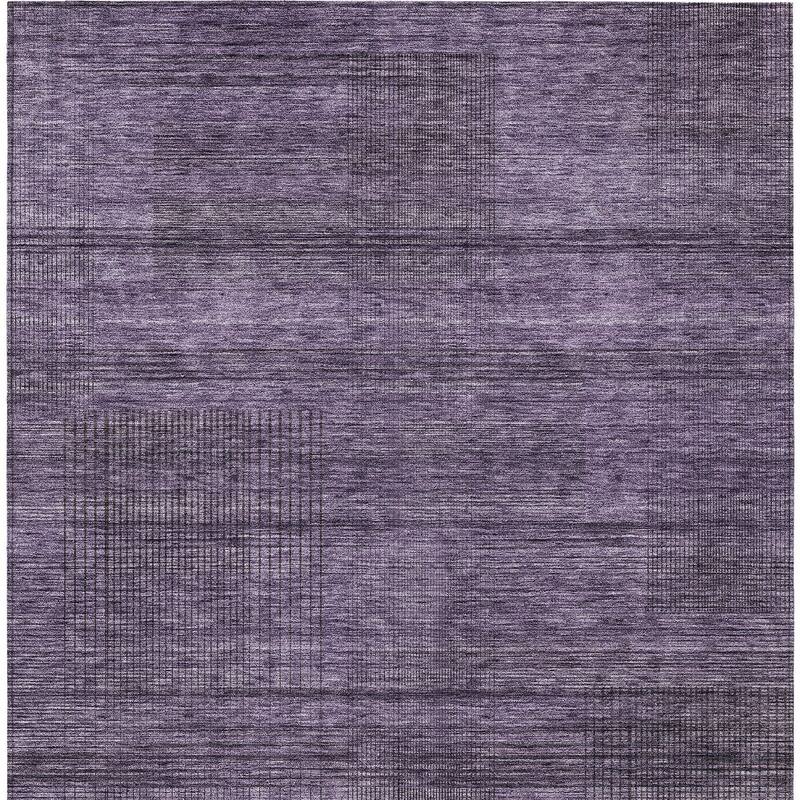 HomeRoots Striped Transitional Rectangle Outdoor Rug
