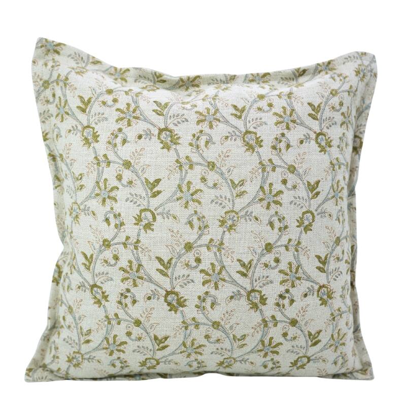 Fabdivine Handmade Block Print Cushion Cover Throw Home Décor Double Oxford Edges Pillow Case