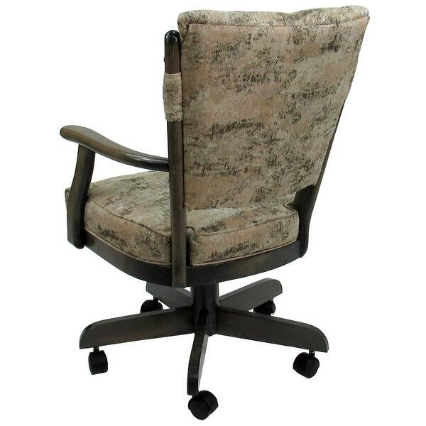 Shop Classic Caster Solid Wood Dining Chair On Wheels 39 Inch High Overstock 30657947