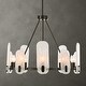 preview thumbnail 9 of 7, Uttermost 21381 Ellipse 10 Light 28" Wide Chandelier
