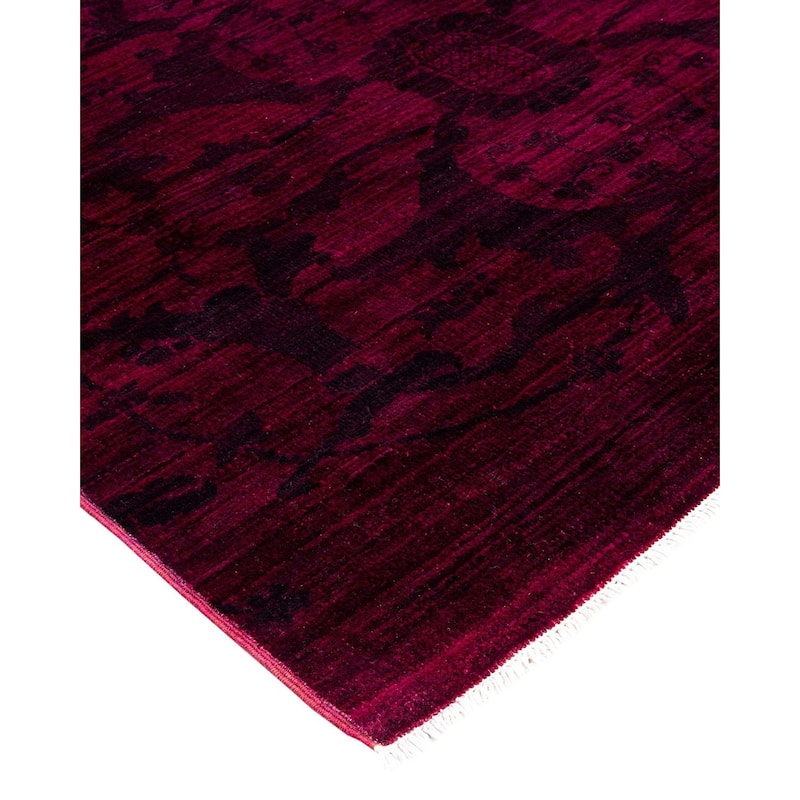 Vibrance, One-of-a-Kind Hand-Knotted Area Rug - Red, 8' 1" x 9' 10" - 8' 1" x 9' 10"