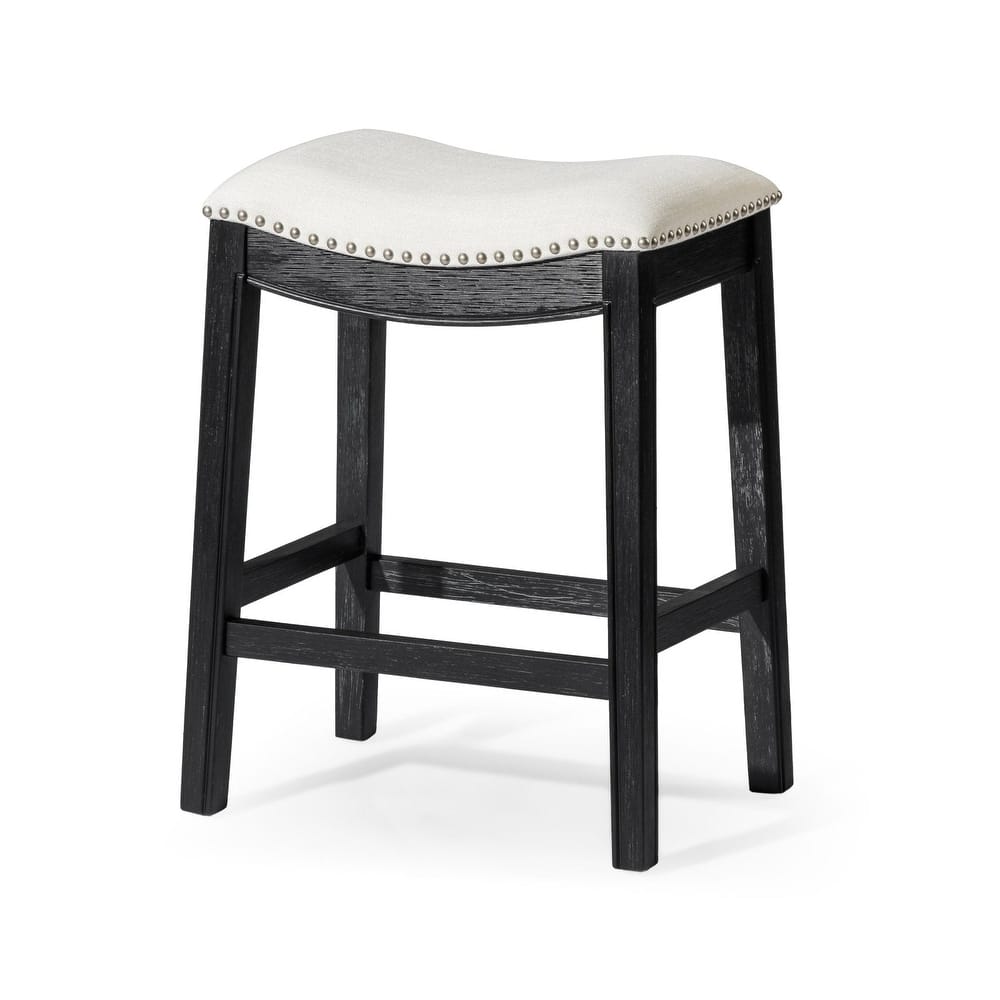 Maven Lane 26" Adrien Saddle Kitchen Counter Height Stool