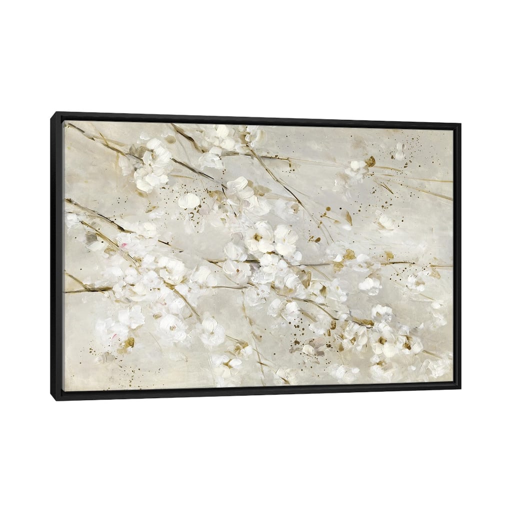 iCanvas "Soft Spring Blossoms" by Sally Swatland Framed Canvas Print