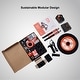 preview thumbnail 4 of 8, DIY Electric Go Kart Kit for Kids with Patented Modular Assembly System - Black