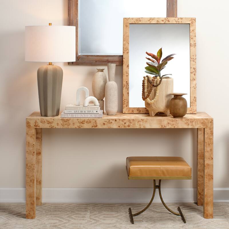 Alden Decor Delia Burlwood Console Table